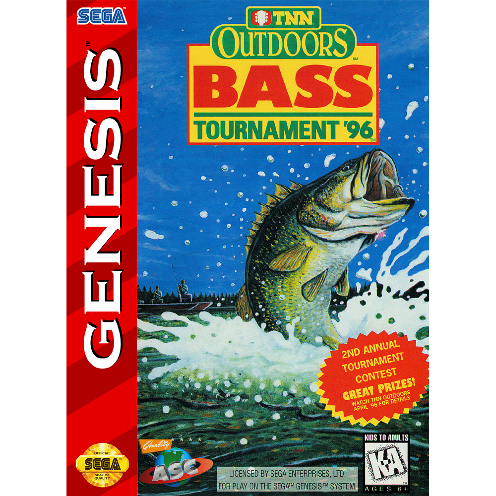 TNN Outdoors Bass Tournament 96 Sega Genesis Outlaw's 8Bit and Beyond