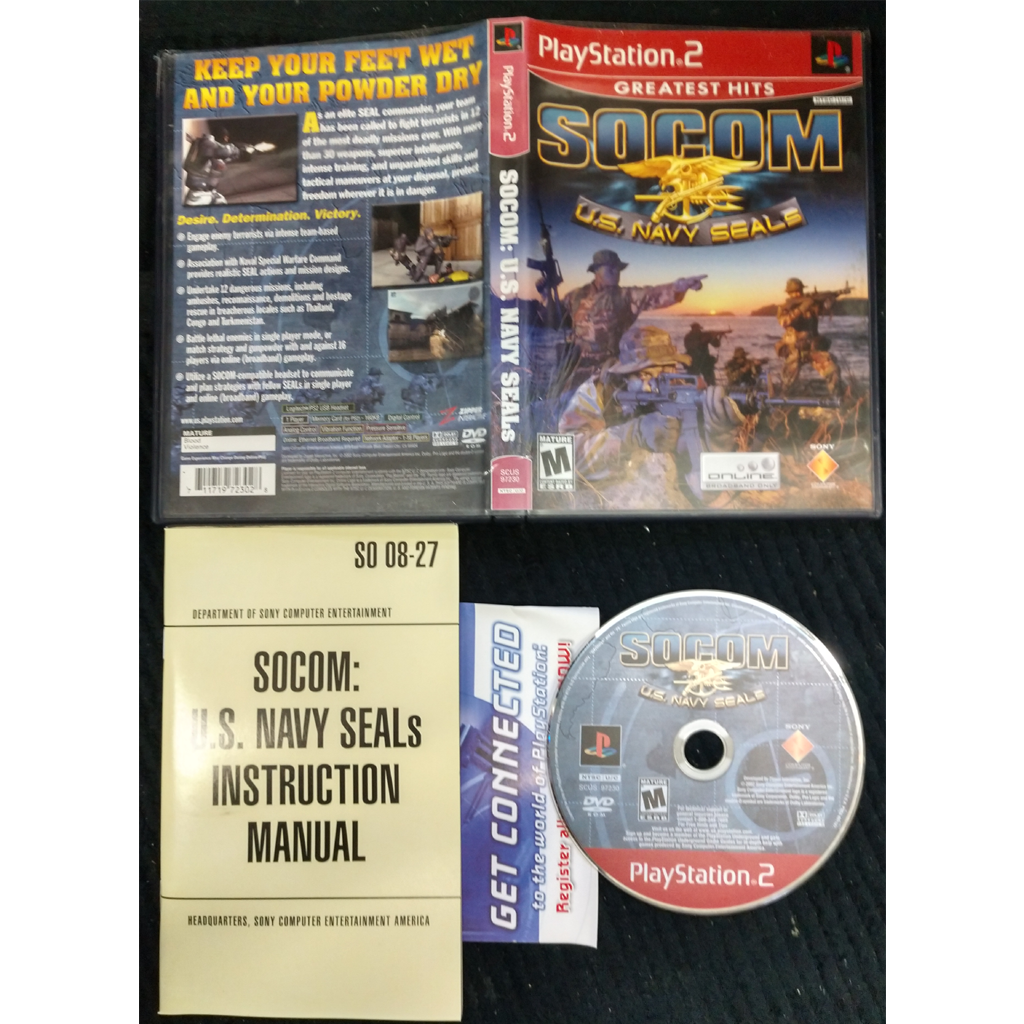 SOCOM: U.S. Navy SEALS - GH - Playstation 2 (PS2) Complete, CIB, Manual inclu...