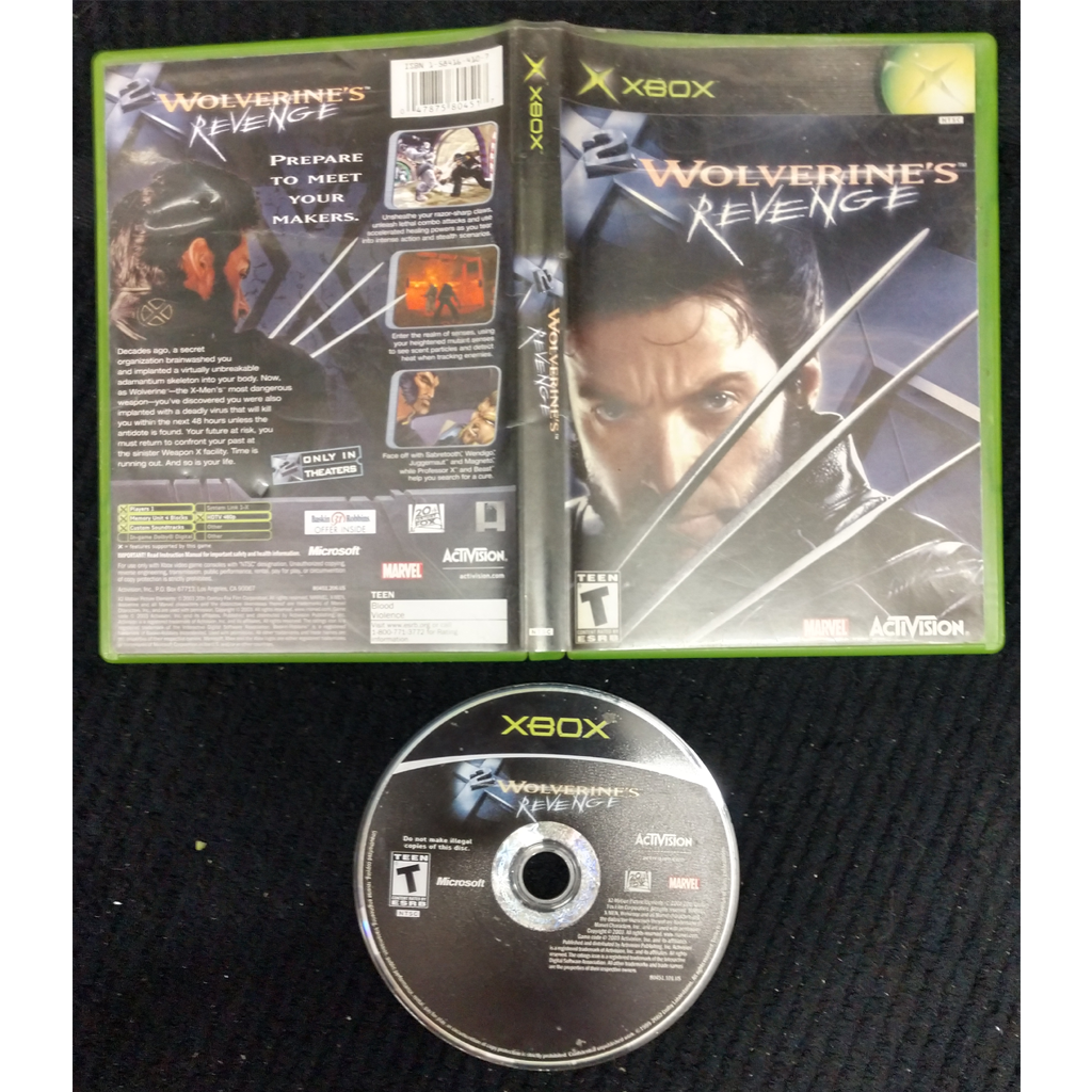 X2: Wolverine's Revenge - Xbox NO Manual