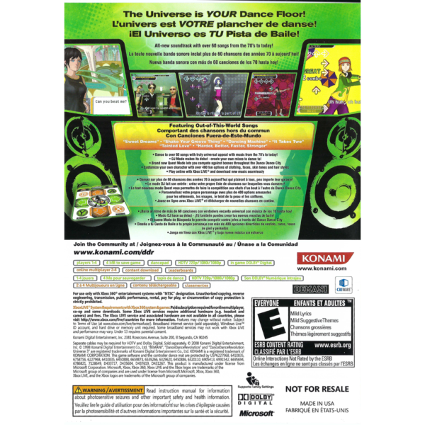 Dance Dance Revolution Universe 3 Xbox 360 Outlaws 8 Bit And Beyond