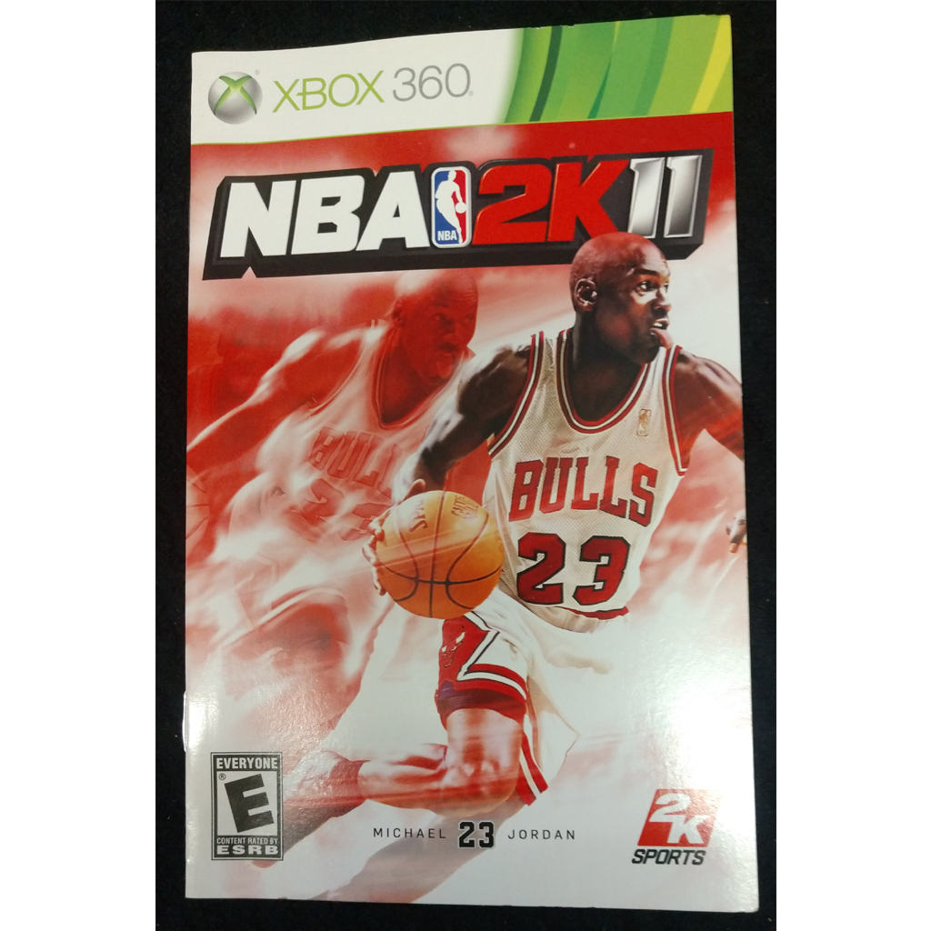 NBA 2K11 Xbox 360 Game Manual Only (NO Game/Cover Art/Case) - No Tracking