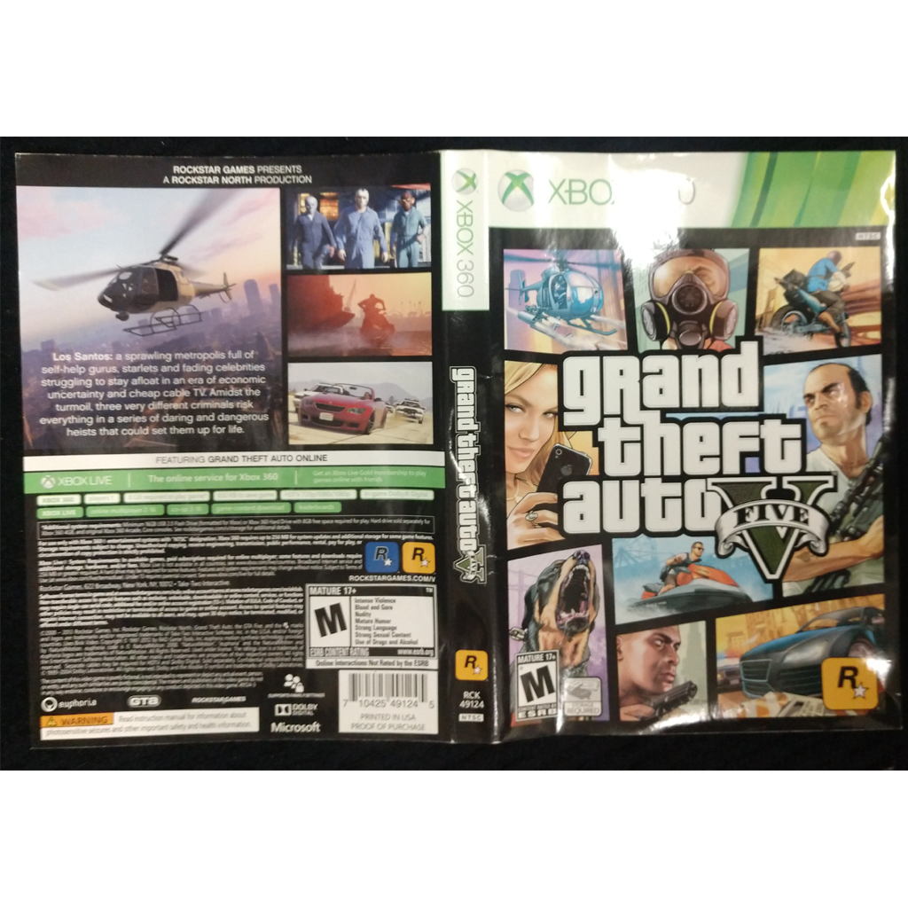 Grand Theft Auto V – Xbox 360 – Cover Art – Outlaws 8-Bit and Beyond